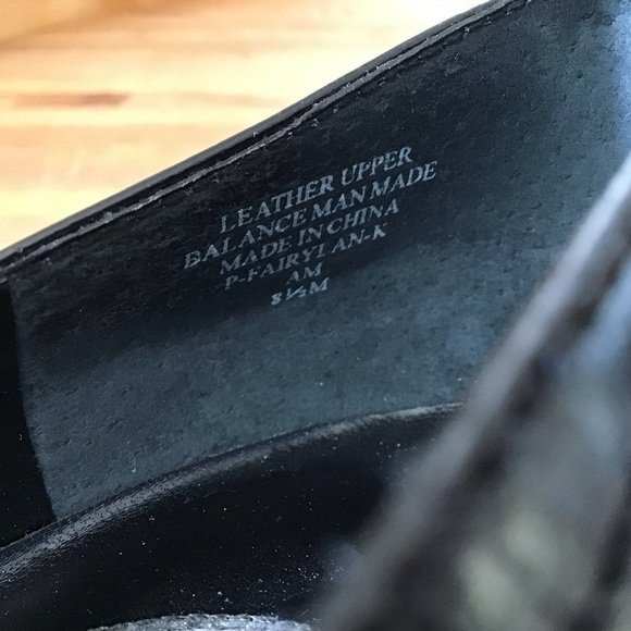 Nine & co. Black square toed 2.5” heel black leather pumps. Size 8.5 - Picture 9 of 10